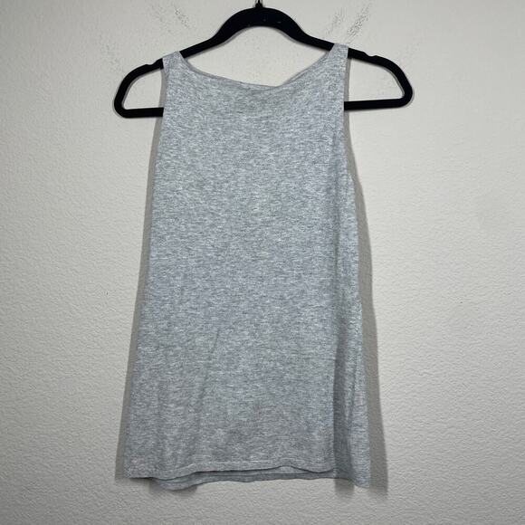 Eileen Fisher Womens Size XS Cashmere Cotton Embellished Sequin Tank Gray - Picture 10 of 10